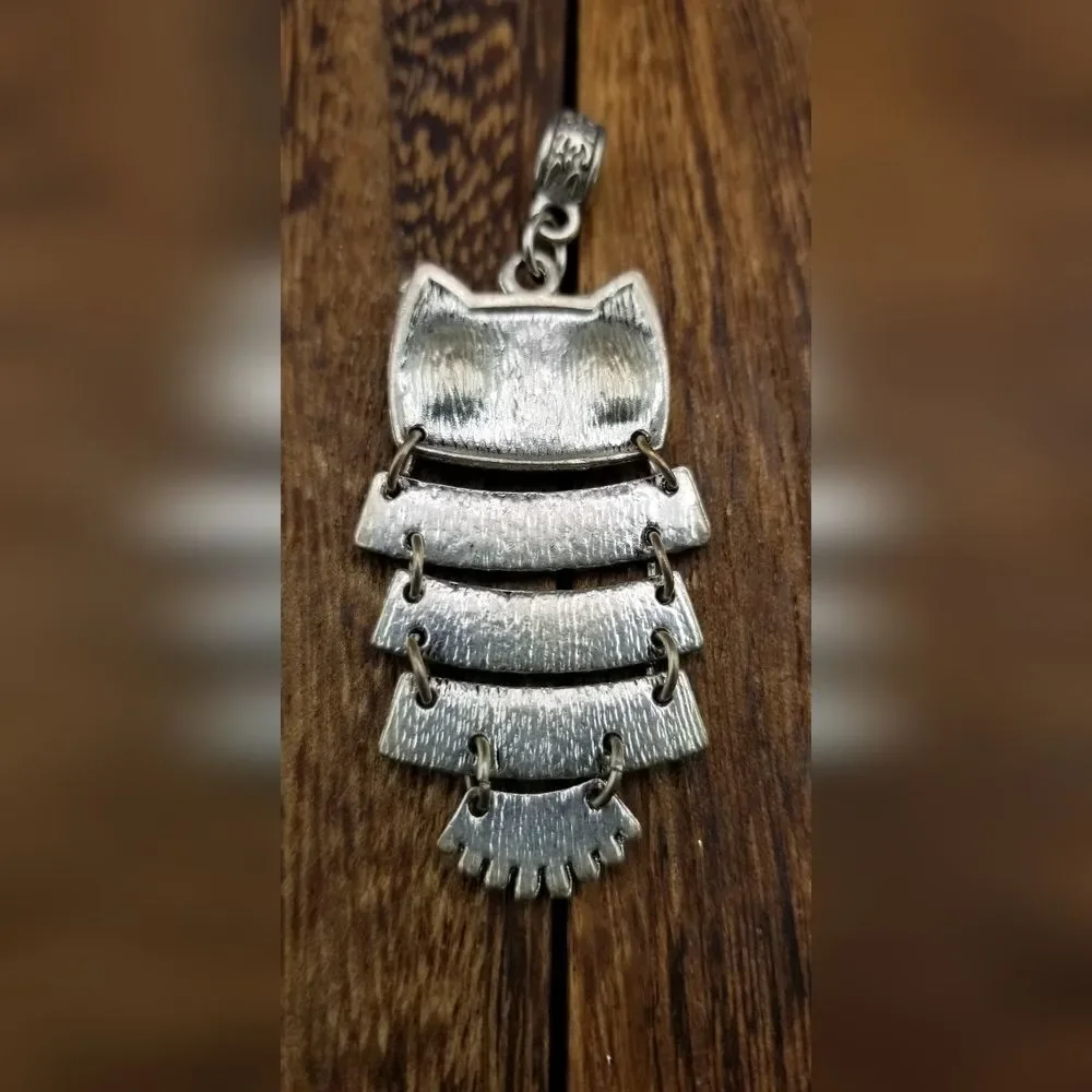 Wiggle owl necklace pendant nocturnal love P217